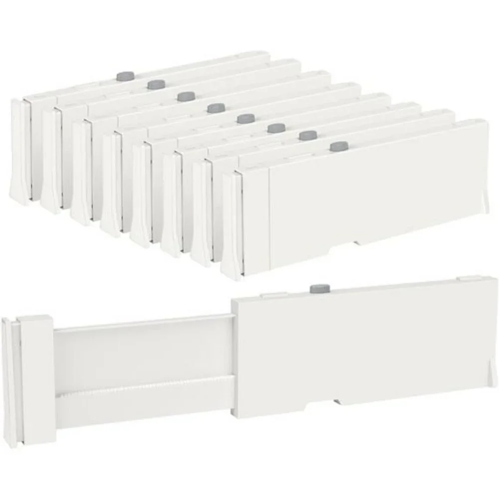 Adjustable Drawer Dividers 8 Pack Expandable Closet Dresser Organizer Set
